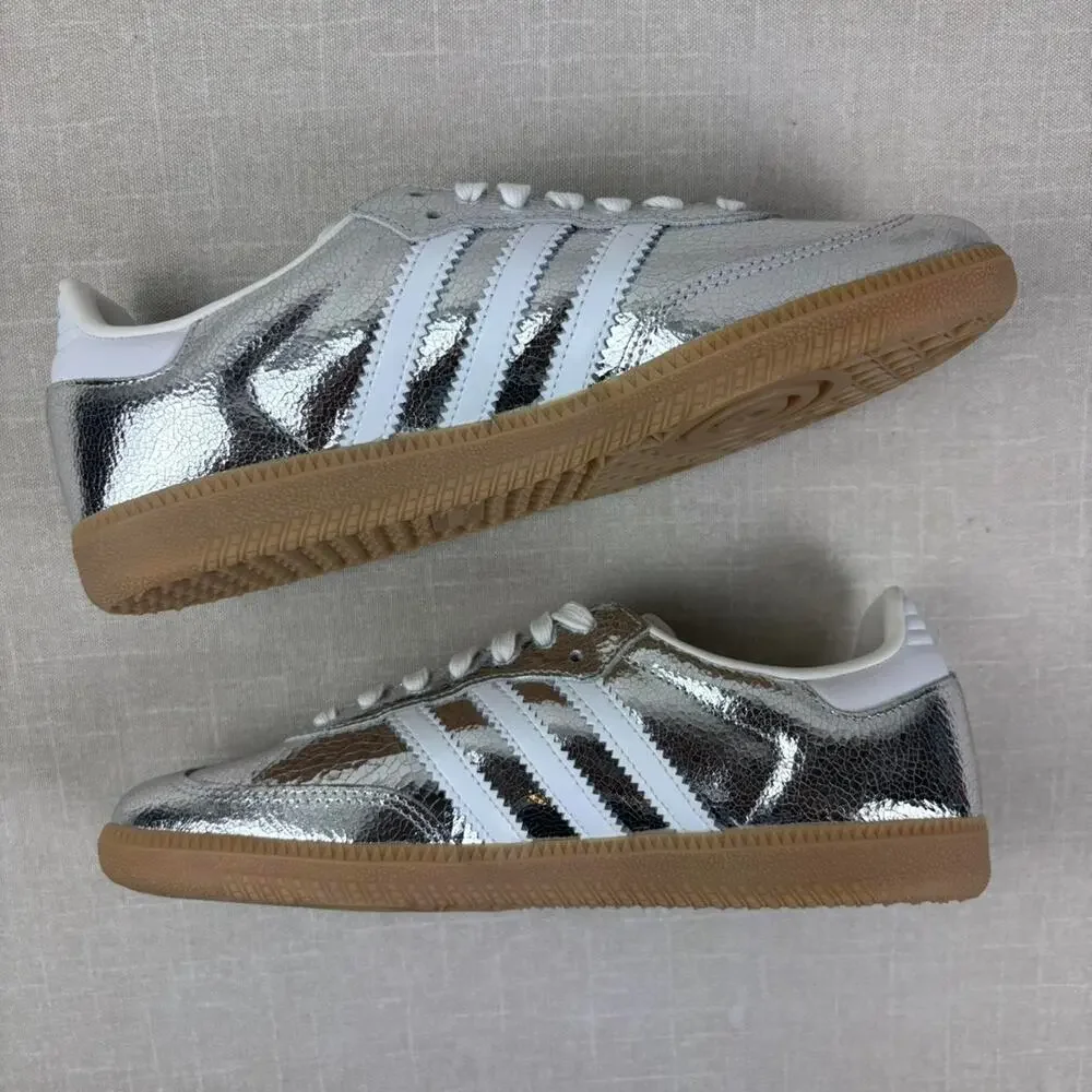 🛸 adidas Samba OG "Silver Metallic" 8W - Picture 4 of 6